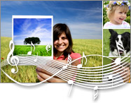 Photo slideshow software MediaShow lets you add music to your memorable slideshows
