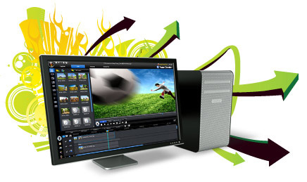 Experience up to five times faster performance with CPU/GPU optimization using video editing software CyberLink PowerDirector 8