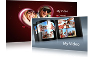 PowerDirector's Disc Menu Designer: Create a stylish menu for navigating your video production when burning to Blu-ray Disc, AVCHD disc, or DVD. 