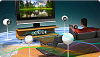 Immerse yourself with surround sound audio after authoring your HD videos with PowerDirector.