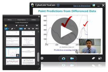 Create webcam video presentations using PowerPoint files